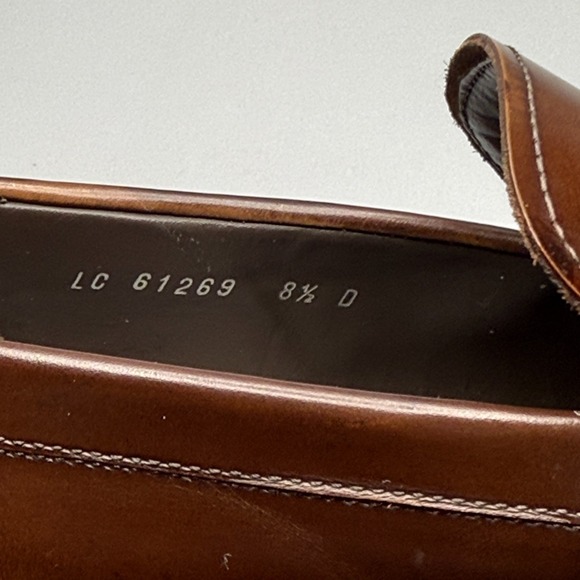 Salvatore Ferragamo Loafers Mens 8.5 D Brown Leather Gancini Bit Shoes 61269 - Picture 12 of 14